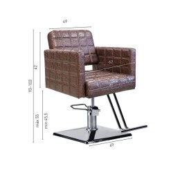 Sillon Peluqueria Marsella Marrón