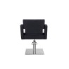 Sillon Peluqueria Nicolle Negra Base Cuadrada Cromada