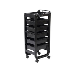 Carrinho de cabeleireiro preto Bari