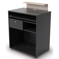 Recepcion Peluqueria  Barberia Dylan Negro - Hormigon