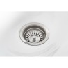 Lavacabezas Metri Electrico Negro Ceramica Blanca