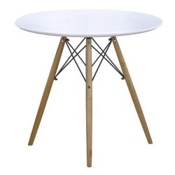 Mesa Redonda Nordica Blanca Ø80 Cm