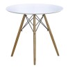 Mesa Redonda Nordica Blanca Ø80 Cm