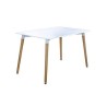 Mesa Cuadrada Nórdica Blanca 120 x 80Cm