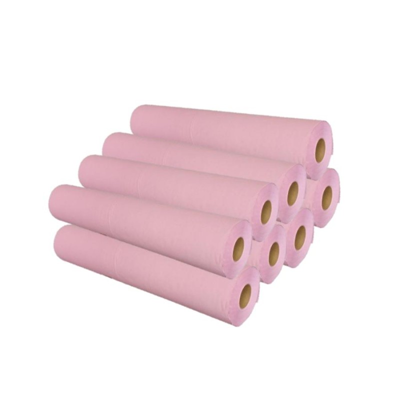 Papel Marquesa ROSA Gofrado com Precorte 58x58 m – Caixa 8 Rolos
