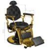 Cadeira de barbeiro Zeus Gold