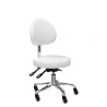 Taburete Con Respaldo Pedicura Rita XS Blanco