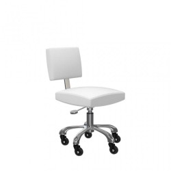 Taburete Con Respaldo Gordon XS Blanco