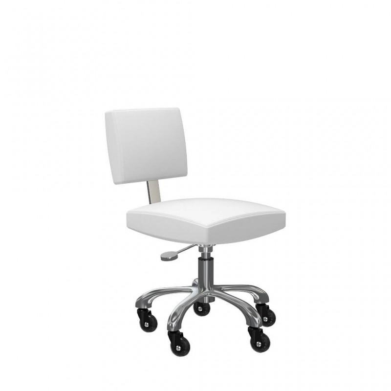 Taburete Con Respaldo Gordon XS Blanco