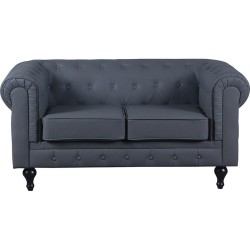 Sillon Chester Gris 2 Plazas