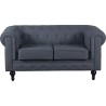 Sillon Chester Gris 2 Plazas