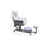 Sillon Pedicura Wave con Bañera Blanco