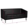 Sofa Espera Sion Negro