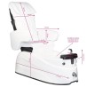 Sillon Pedicura Spa Blanco con Bañera Hidromasaje