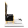 Sillon Pedicura Donna Plus Negro con Bañera