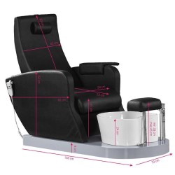 Sillon Pedicura Spa Freddie Negro