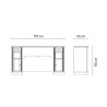 Tocador de Barberia con Mueble William 4B