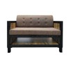 Sofa Dos Plazas Treg Marron Vintage