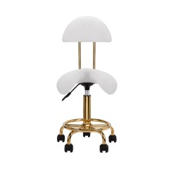 Taburete con Respaldo Montura Tucker Blanco