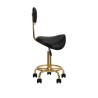 Taburete con Respaldo Montura Tucker Negro