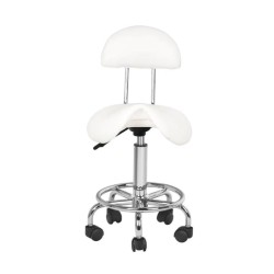 Taburete con Respaldo Conley Blanco
