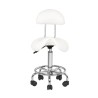 Taburete con Respaldo Conley Blanco