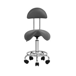 Taburete con Respaldo Conley Gris
