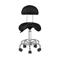 Taburete con Respaldo Conley Negro