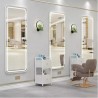 Tocador Rectangular LED Marco Plata