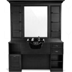Tocador Barberia Jules Negro ( Pica Negro )