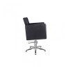 Sillon Peluqueria Giselle Negra Base Estrella Cromada