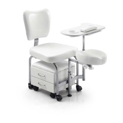 Silla Pedicura Tendy Blanco
