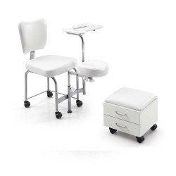 Silla Pedicura Tendy Blanco