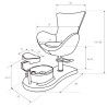 Sillon Pedicura con Bañera Crem