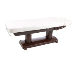 Camilla Masaje Spa de Madera 4 Motores Tensor Base Marron