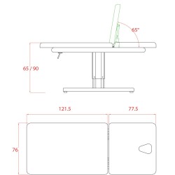 Camilla Masaje Electrica Spa 2 Motores Trapp Blanca con Calefaccion