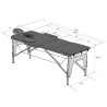 Camilla Plegable de Madera 3 Cuerpos Sella Blanca