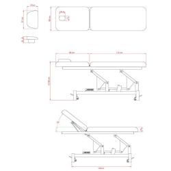 Marquesa Massagem Eléctrica Fisioterapia Lumb Branca