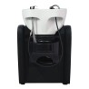 Lavacabezas Peluqueria Velaris Negro Ceramica Blanca