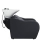 Lavacabezas Peluqueria Velaris Negro Ceramica Blanca