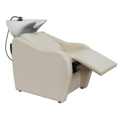 Lavacabezas Peluqueria Velaris Electrico Beige Ceramica Blanca