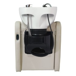 Lavacabezas Peluqueria Velaris Electrico Beige Ceramica Blanca