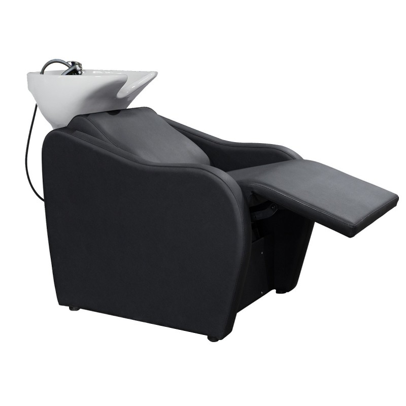 Lavacabezas Peluqueria Velaris Electrico Negro Ceramica Blanca