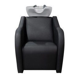 Lavacabezas Peluqueria Velaris Electrico Negro Ceramica Blanca