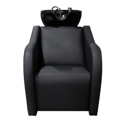 Lavacabezas Velaris con Masaje Negro Ceramica Negra - Al Mejor Precio