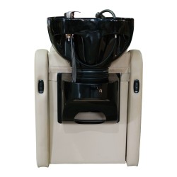 Lavacabezas Velaris con Masaje Beige Ceramica Negra - Al Mejor Precio
