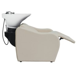 Lavacabezas Velaris con Masaje Beige Ceramica Blanca - Al Mejor Precio