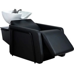 Lavacabezas Peluqueria Electrico Hera Negro Cerámica Blanca