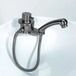 Lavacabezas Peluqueria Electrico Hera Negro Cerámica Blanca