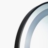 Tocador Peluqueria LOOP Ovalado LED Marco negro